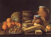 MELeNDEZ, Luis Still life with Oranges and Walnuts oil painting artist